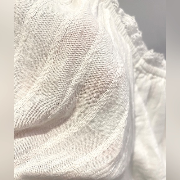 American Eagle Boho Short Sleeve Crop Blouse, Size L - Picture 5 of 8